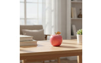 Decorative Fruit with Gold Stem Brushed Fruit Contemporary Design Figurine for Entryway Cabinet, Bookshelf
