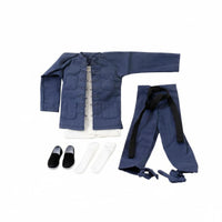 High Quality Material Kung Fu Suit Dynamic Posing 1:6 Scale Doll Clothes Long-Lasting Stitching Kung Fu Robe Easy to Dress for Collectors, Hobbyists