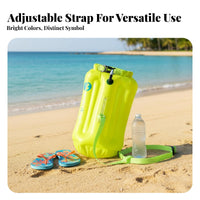 Waterproof Storage Inflatable Swim Buoy Easy to Inflate Swimming Dry Bag Buoy Lightweight for Triathletes, Snorkelers, Triathlons, Kayaking