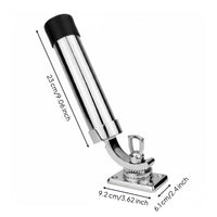 316 Stainless Steel Fishing Rod Holder Deck Mount Rotatable Swivel Rod Holder 360 Degree Adjustable Marine Gear