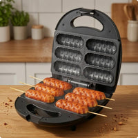 Six-Slot Hot Dogs Machine Easy Clean Electric GrillNo Frying Required Clamshell Grill