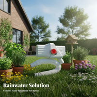 Downspout Rainwater Collection System Easy Installation Rainwater Diverter Kit Sturdy Material Downspout Diverter System for Gardeners, Outdoor, Yard