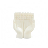 Carved Finger Details Resin Hand Decor Polished Sculpted Hand Statue White Resin Display Piece for Desk, Living Room, Entryway
