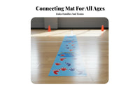 Long-Lasting Hand and Foot Game Mat Easy to Clean Team Race Mat Reusable Body Coordination Game Non-Slip for Children, Adults, Families, Outdoor, School Events, Parties