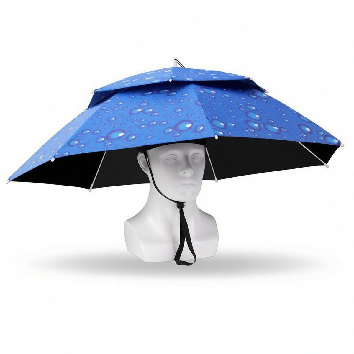 Double-Layer Umbrella Hat with Ice Sleeves Protection Umbrella Hat Compact Sunhat Lightweight for Gardeners