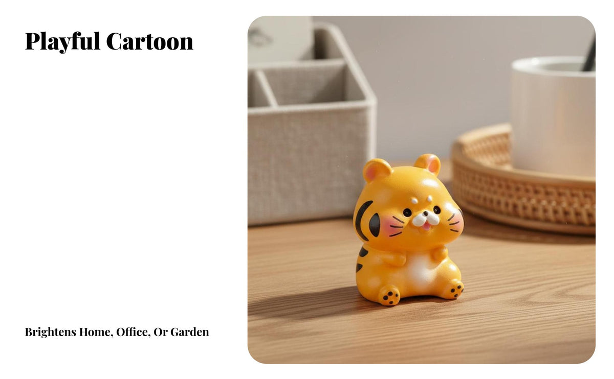 Energy Nese Astrological Animal Figurine Auspicious Connotations Energy Nese Astrological Figurine Set Feng Shui Decor Cartoon Resin Animal Figure