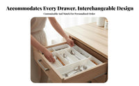Customizable Layout interconnectable container System Easy to Clean interconnectable container Set adaptable Organization Drawer Organizer adaptable Design for Home Organizers, Office Workers, Kitchen, Cacontaineret, Bathroom Vanity, Craft Desk