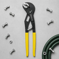 Adjustable Wrench Yellow Coated Handles Gripping