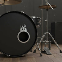 Decorative Cutout Design Bass Drum Hole Decoration Prevents Tearing Bass Drum Port Collar Wear-Resistant for Drummers