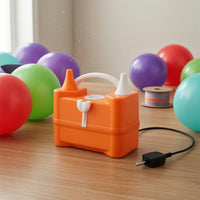 Electric Balloon Pump Dual Nozzle Balloon Inflator Party Supply Carrying Handle 220-240V