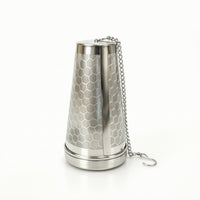 Fine Mesh Cone Tea Infuser Reusable Tea Strainer with Chain Rust-Resistant Kitchen Tool Compact for Office
