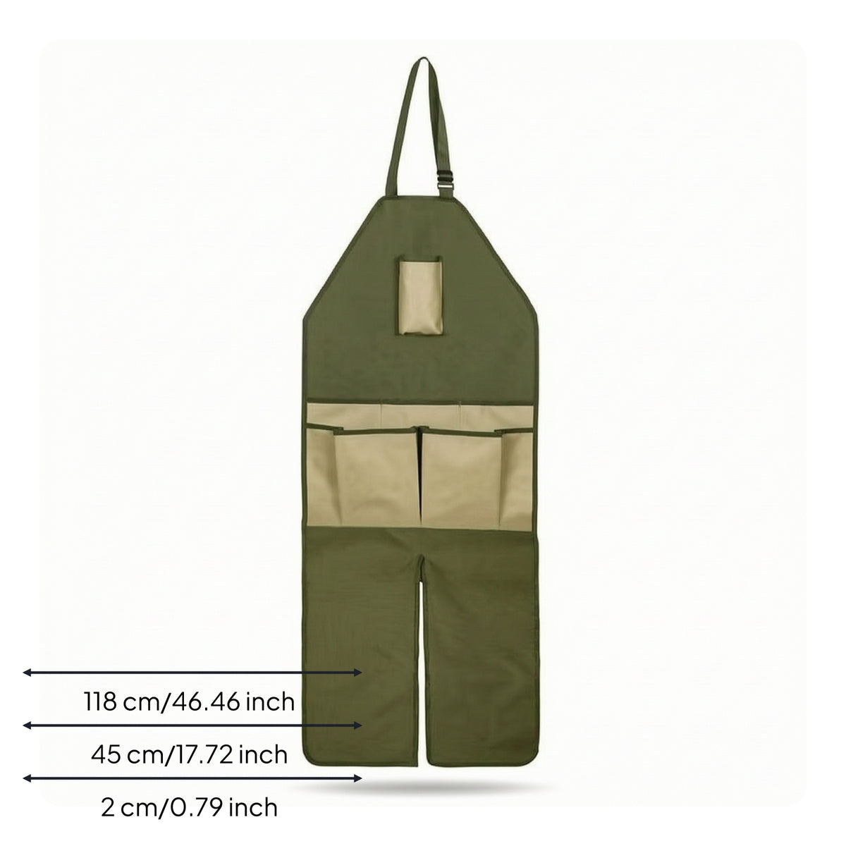 Waterproof Gardening Apron Sturdy Split-Leg Apron Heavy-Duty Flexible for Yard Work
