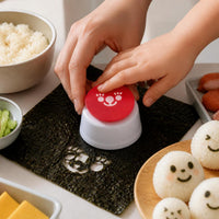 Nori Seaweed Rice Ball Embosser and Face Shape Cutter for DIY Bento