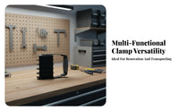 Heavy-Duty Board Lifting Clamp Metal Board Carrying Clamp Handle Textured Flat Material Lifter Compact