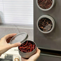 Metal Rectangular Countertop and Foil Storage, Refrigerator Organizer and Fridge Side Rack, Stable with Anti-Tip Design