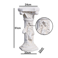 Pedestal Column Vintage Column Pedestal Carved Display Stand for Patio