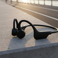 Air Conduction Headphones Built in Slot Headphones Suitable Fit Opening Ear Sports Headset for Cyclists, Athletes, Running