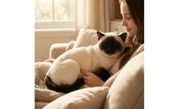 Super Soft Stuffed Animal Pillow Cute Fuzzy Body Pillow Cuddly Fuzzy Toy with Tail Fuzzy for Children, Teens, Bedroom, Nursery, Living Room