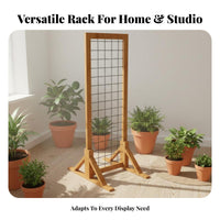 Floor Standing Grid Display Multi-Functional Floor Standing Mesh Display Stand Display Versatile Freestanding Wire Grid Stand for Schools, Classrooms