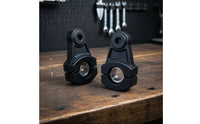 Toothed Handlebar Riser Clamp Adapter Split Motorcycle Handlebar Riser with Pad Long-Lasting Corrosion-Resistant for Street Bikes