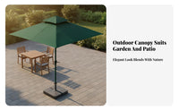 Replacement Umbrella Canopy Polyester Outdoor Umbrella Replacement Cloth Water Resistant Square Top for Businesses, Garden, Courtyard