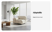 Lowlow-to-the-ground Block Settee Italian Inspired configurable Sofa Shaped Foam Filling Petaccommodating for Apartment Dwellers