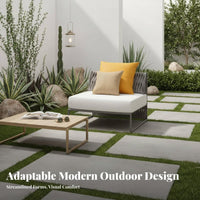 4 Pieces Modern Design 4-Piece Woven Conversation Group weather-resistant Outdoor Furniture Low Maintenance outdoor seating set long-lasting Frame for Homeowners, Business Owners, Families, Balcony, Courtyard, Garden, Backyard