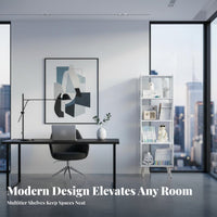Large Capacity Multi-Compartment Shelving Unit Space-Saving Staggered Compartment Shelving Unit Modern Design shelving unit Flexible Placement for Office Workers, Book Collectors, Homeowners