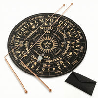 Divination Board Kit with Pointer Rods Occult Dowsing Rod Set Pagan for Altar