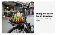 Heavy-Duty Electric Scooter Basket Long-Lasting Front Handlebar Basket Rust-Resistant