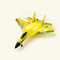 Rechargeable Wireless Control Airplane with LED Light Lightweight Wireless Control Airplane with Lights Sturdy Foam Glider Stable for Backyard