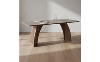 Italian Design Sintered Stone Dining Table Wear-Resistant Rectangular Dining Table Set Easy to Clean Home Furniture for Kitchen
