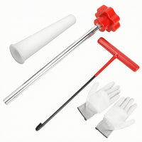 4 Pieces Tire Valve Service Kit Non-Slip Valve Stem Installation Tool Stem Remover Comfortable Portable for Mechanics, Garage