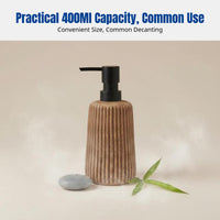 Ceramic Soap Dispenser Bottle, Refillable Japanese Design for Hotel, Guesthouse, Home