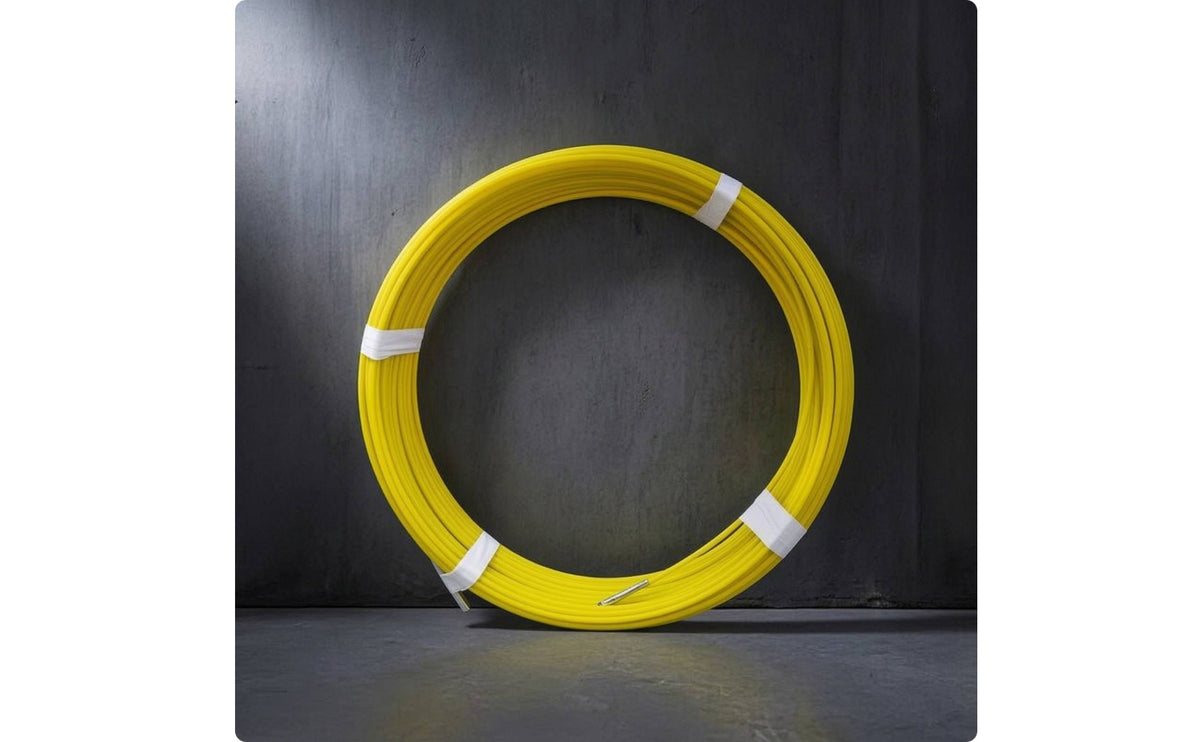 Wire-Pulling Rod Flexible Cable Puller with Steel Core Yellow for Electricians