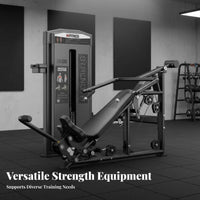 Commercial Chest Press Machine Smooth Pulley System Strength Training Machine with Weight Stack Multifunctional Weight Stack Chest Press for Athletes