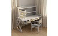 Functional Drawers 1/6 Scale Desk and Chair Set Realistic Intricate Scale Model Furniture Exquisite Craftsmanship for Photography Prop