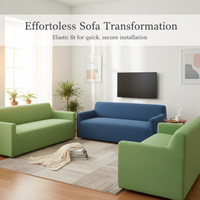 Solid Color Corn Velvet Thickened Stretch Sofa Cover All-Inclusive Non-Slip Couch Slipcover