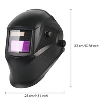Sensitivity and Delay Settings Auto-Darkening Welding Helmet Rectangular Viewing Window Auto Darkening Welding Helmet Adjustment Dials Face Guard Hard Shell for Bright-Arc Welding Work