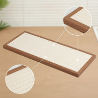 Jewelry Display Tray with Fabric Slimline Wooden Jewelry Tray Rectangular
