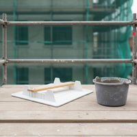Plastic Hawk Board Lightweight Plaster Hawk Tool Round Corners for Masons