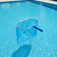 Aluminum Frame Pool Skimmer Net Fine-Mesh Pool Cleaning Net Heavy Duty Leaf Skimmer Deep