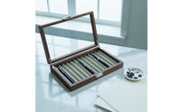 Wooden Pen Storage Box with Transparent Lid Desktop Pen Display Box Rectangular Organizer Luxury for Office