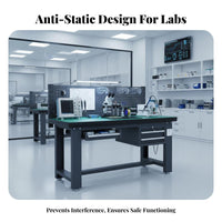 Heavy-Duty Workbench Anti Heavy Duty Work Table Strong Load Capacity Workshop Repair Bench for Fitters, Technicians, Factory, Shed, Home Office