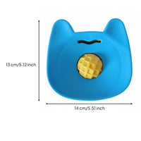 Interactive Design Spherical Lick Bowl Safe Silicone Slow Feeder Ball Bowl