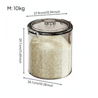Airtight Seal Rice Storage Container Moisture-Proof Large Capacity Rice Bin Safe for Kitchen
