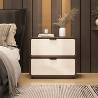 Bedside Cabinet Solid Wood Nightstand with Drawers Fully Assembled Nightstand for Bedroom, Guest Room