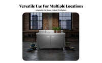 Stainless Steel Sink Cabinet Easy to Clean Unified Sink Countertop Cabinet Rust Resistant Commercial Kitchen Wash Station for Gardeners, Restaurant
