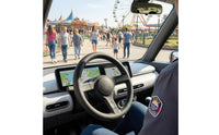 Central Hub Sightseeing Vehicle Steering Wheel Round Circular Rim Patrol Vehicle Steering Wheel