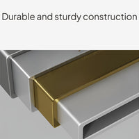 Microwave Oven Rack with Pull-Out Drawer, Carbon Steel